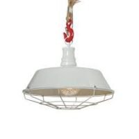 Pendant E27 White+Rope+Hook 120cm