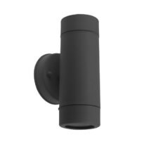 Wall Spot up/down plast.2xGU10 IP65 Graph.