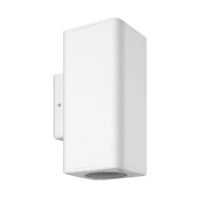 Wall Spot Gu10 up/downPlast. White.Sq.IP65