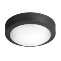 Plafoniera Round PC 12W 3000K IP65 Black